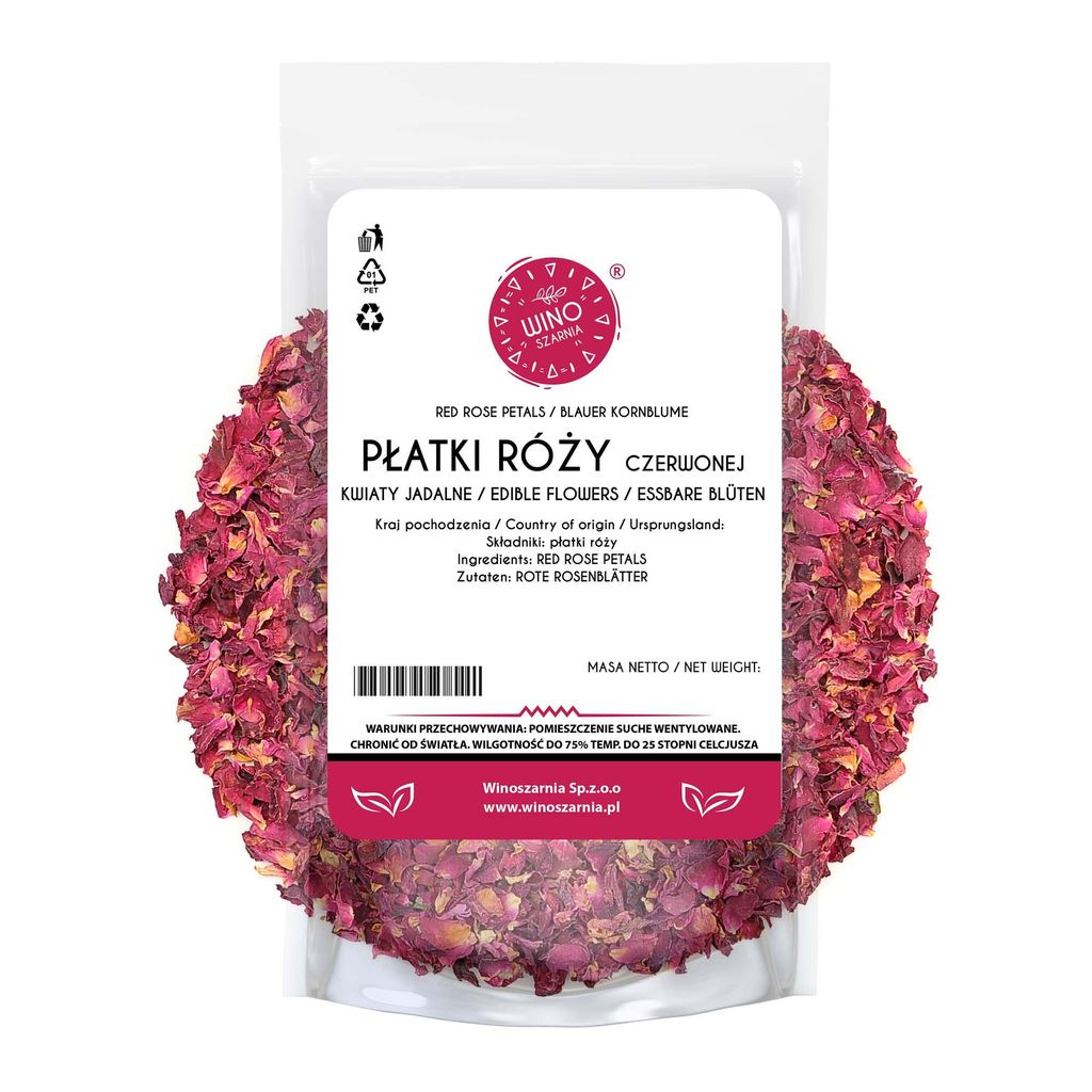 Getrocknete Rosenblütenblätter 20 g Essbare Blüten Produktbild 