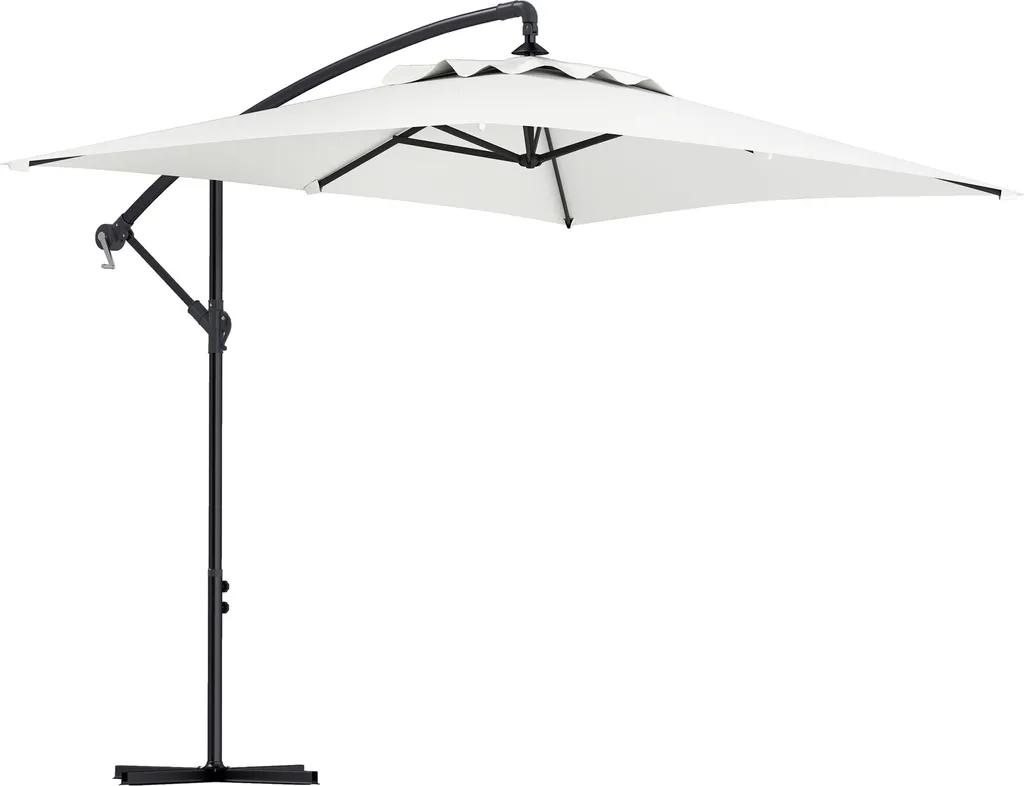 Parasol de jardin déporté 3 x 2 m idéal pour grande table et repas