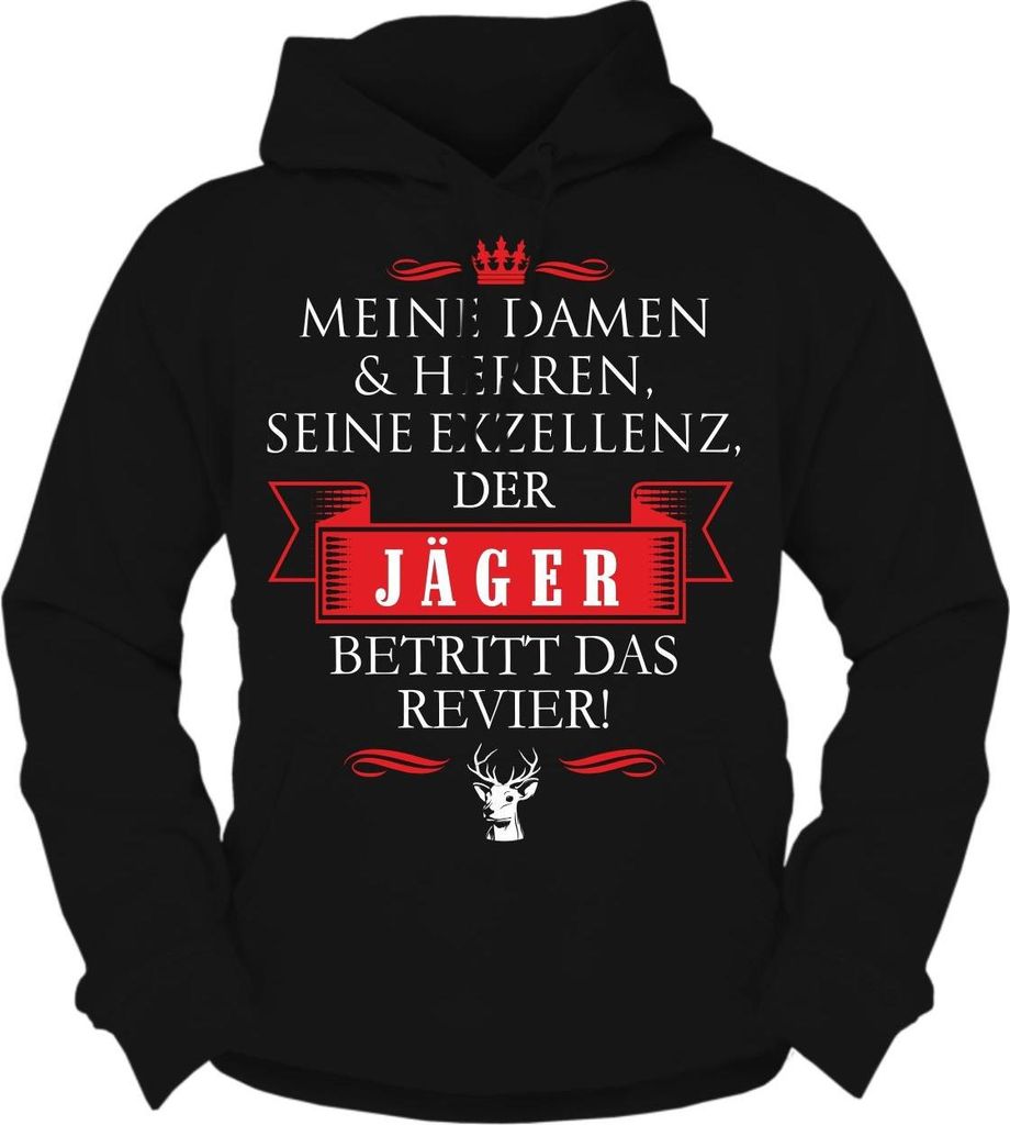 Herren Kapuzenpullover Seine Exzellenz DER JÄGER