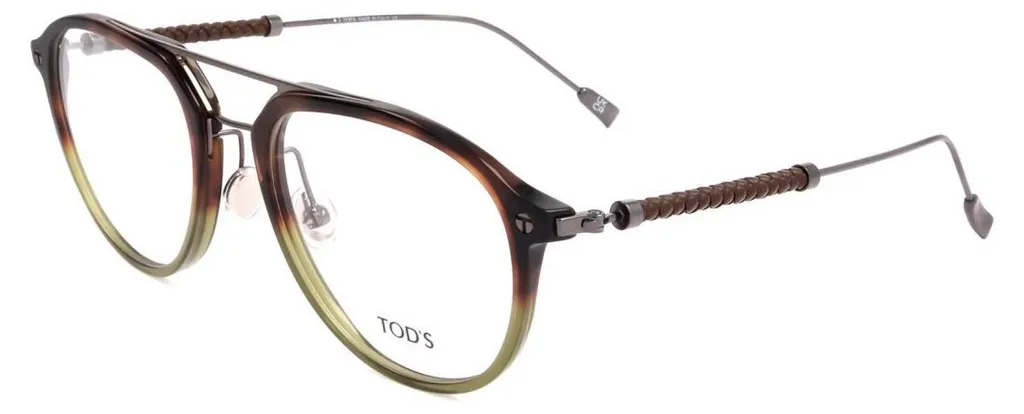 Monture Optique Homme Tod's TO5267 Havane Coloré Style Italien Chic