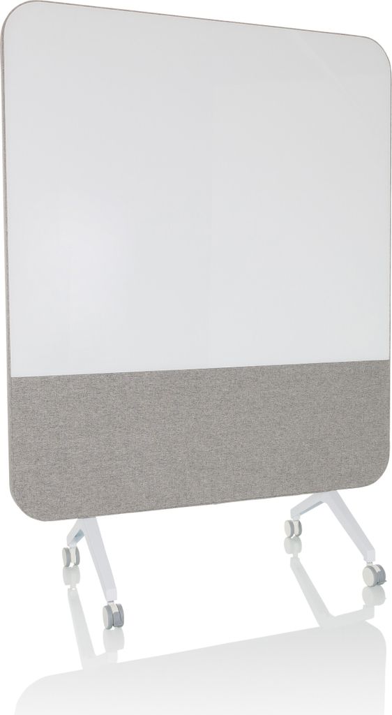 hjh OFFICE Whiteboard H 164.0 cm x B 120.0 cm VISION BOARD Flipchart Memoboard magnetisch, Tafel mit Rollen