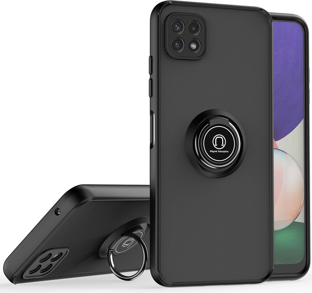 Samsung A22 5G Hülle, Ring Halter Ständer Matte Transluzent Produktbild 