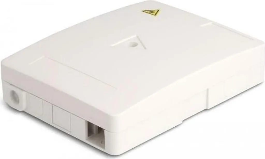 Boîtier de raccordement fibre optique DELOCK blanc pour 2x SC LC