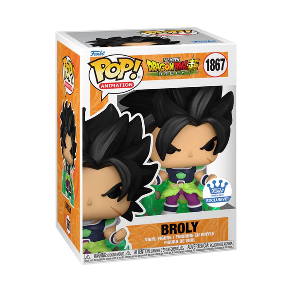 Funko Pop! Animation: Dragon Ball Super: Broly - Broly (Green Energy) # 1867 (Funko Shop Exclusive)
