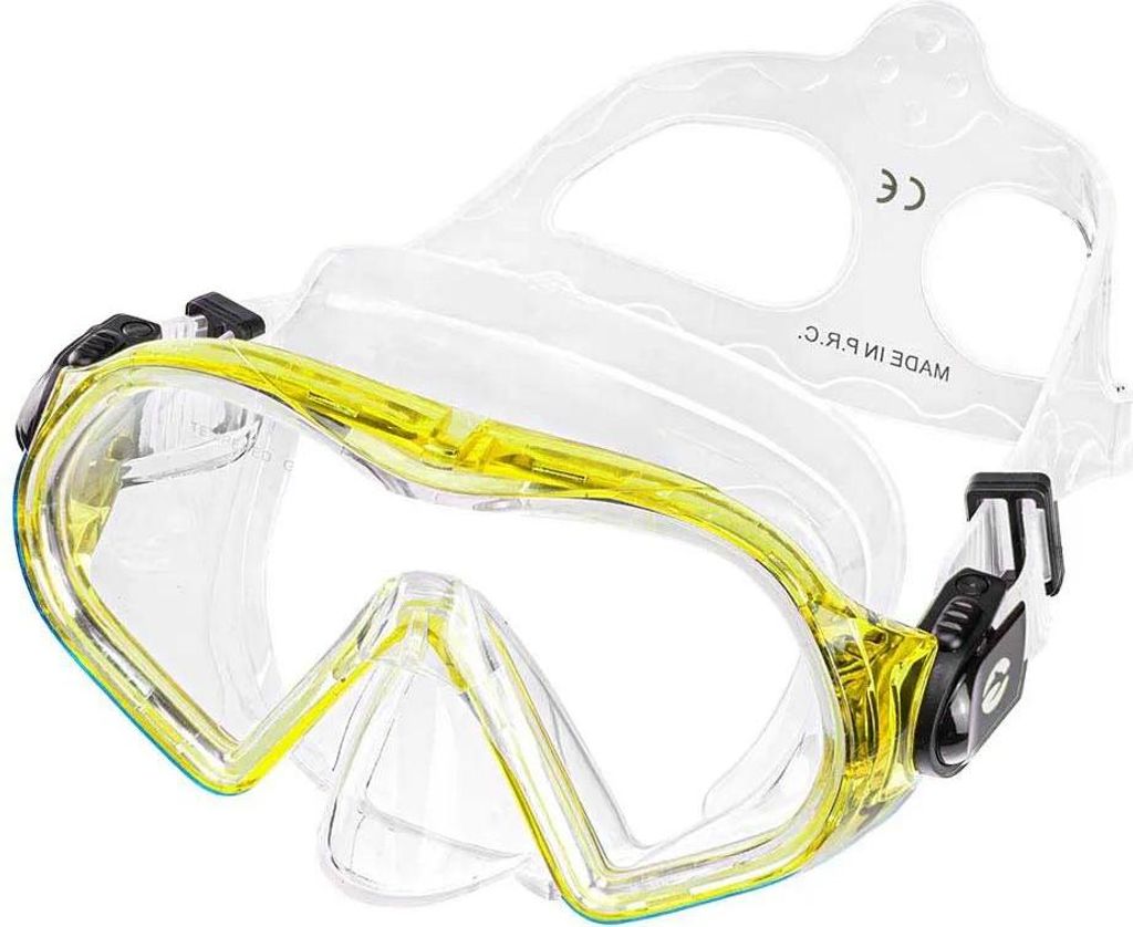 Abysstar Poseidon Tauchmaske Gelb Herren,Damen Gelb One Size