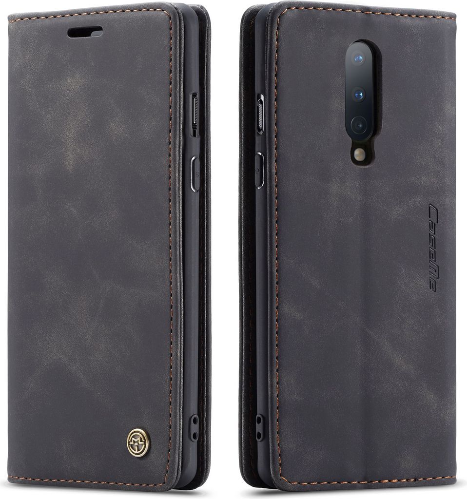 OnePlus 8 Hülle, LaimTop Retro Kunstledertasche TPU Innere, Kartenfächer, Magnetverschluss, Klapphülle mit Standfunktion Schutzhülle für OnePl...