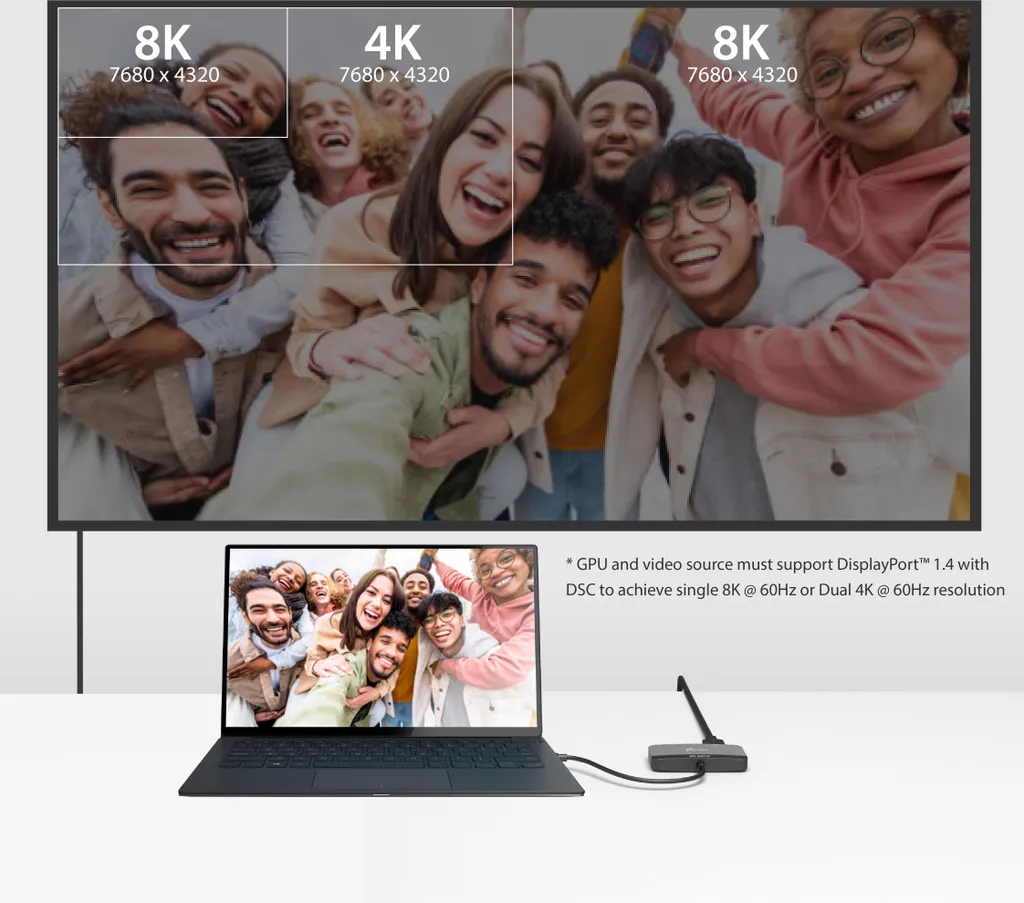 Convertisseur J5Create USB-C vers Dual HDMI 8K avec Support HDR et Multi-Stream - 9