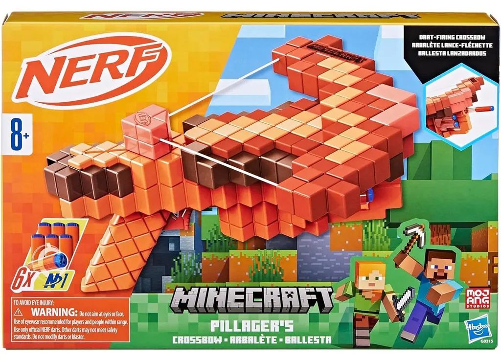 Arbalète Nerf Minecraft Pillagers : Le Jouet Sans Écran pour Fans - 3