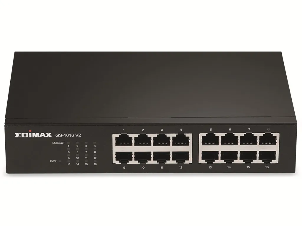 Switch Gigabit Edimax GS-1016 V2 16 Porte GE - Rack 48.3cm Metallo