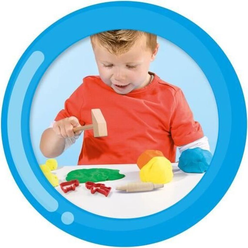 Knete Mega Kit mit Werkzeugen, SES Creative My First, Sensorisch, Formen Lernen, 1+ Jahr, Gelb