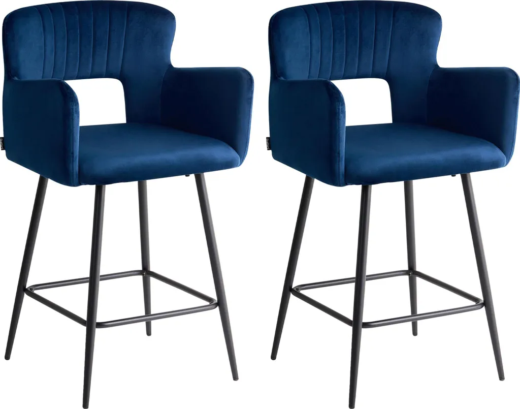 Lot 2 Chaises de Bar Confortables pour Salle à Manger et Coin Repas