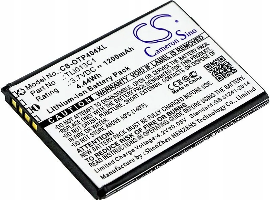 Batterie de Rechange pour Alcatel Go Flip série 4052R 4052C TLi013C1 3.8V