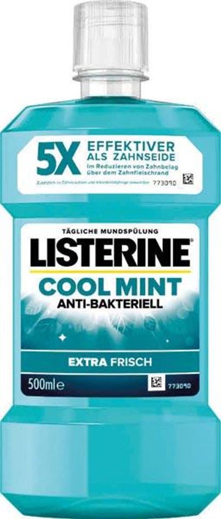 Listerine COOL MINT ANTI-BAKTERIELL Mundspülung 500 ml Produktbild 