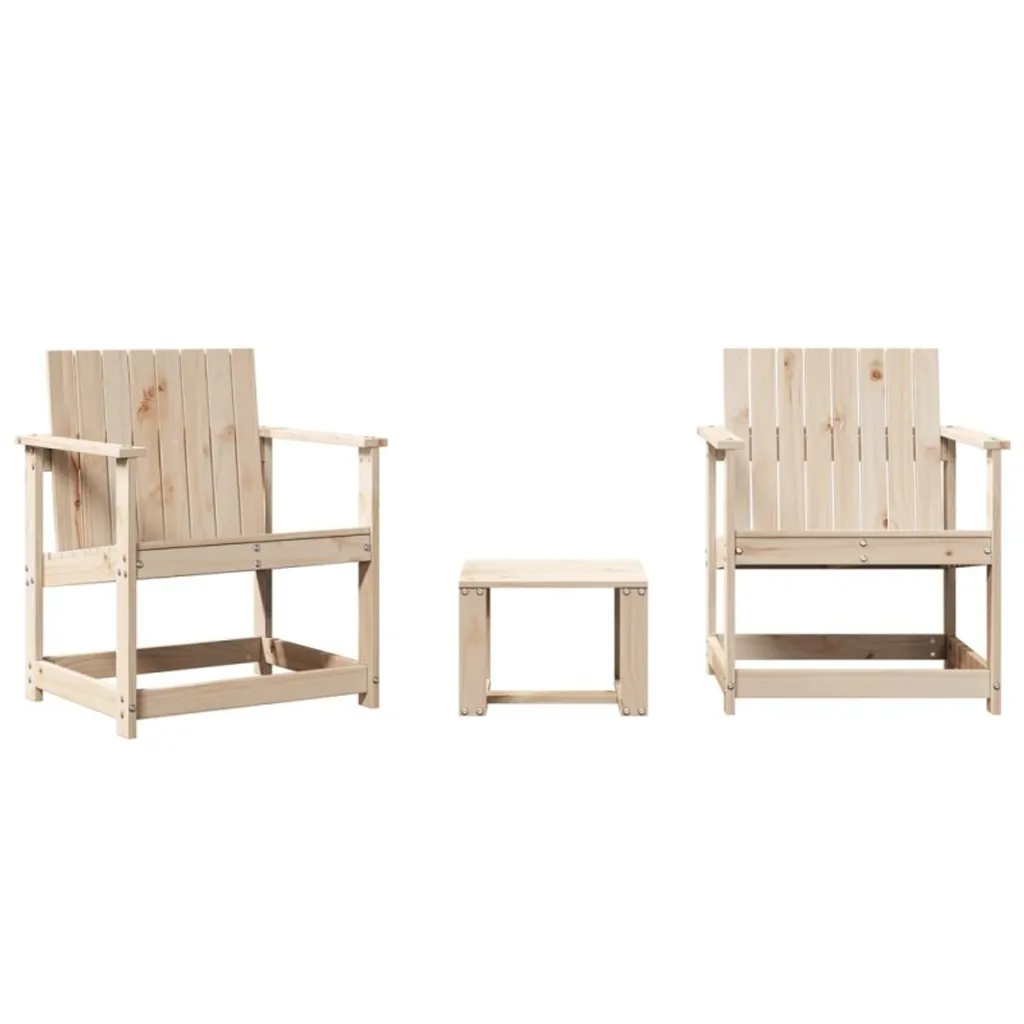 Set Divani Esterni 3 pz vidaXL Legno Pino Massiccio - Specifiche