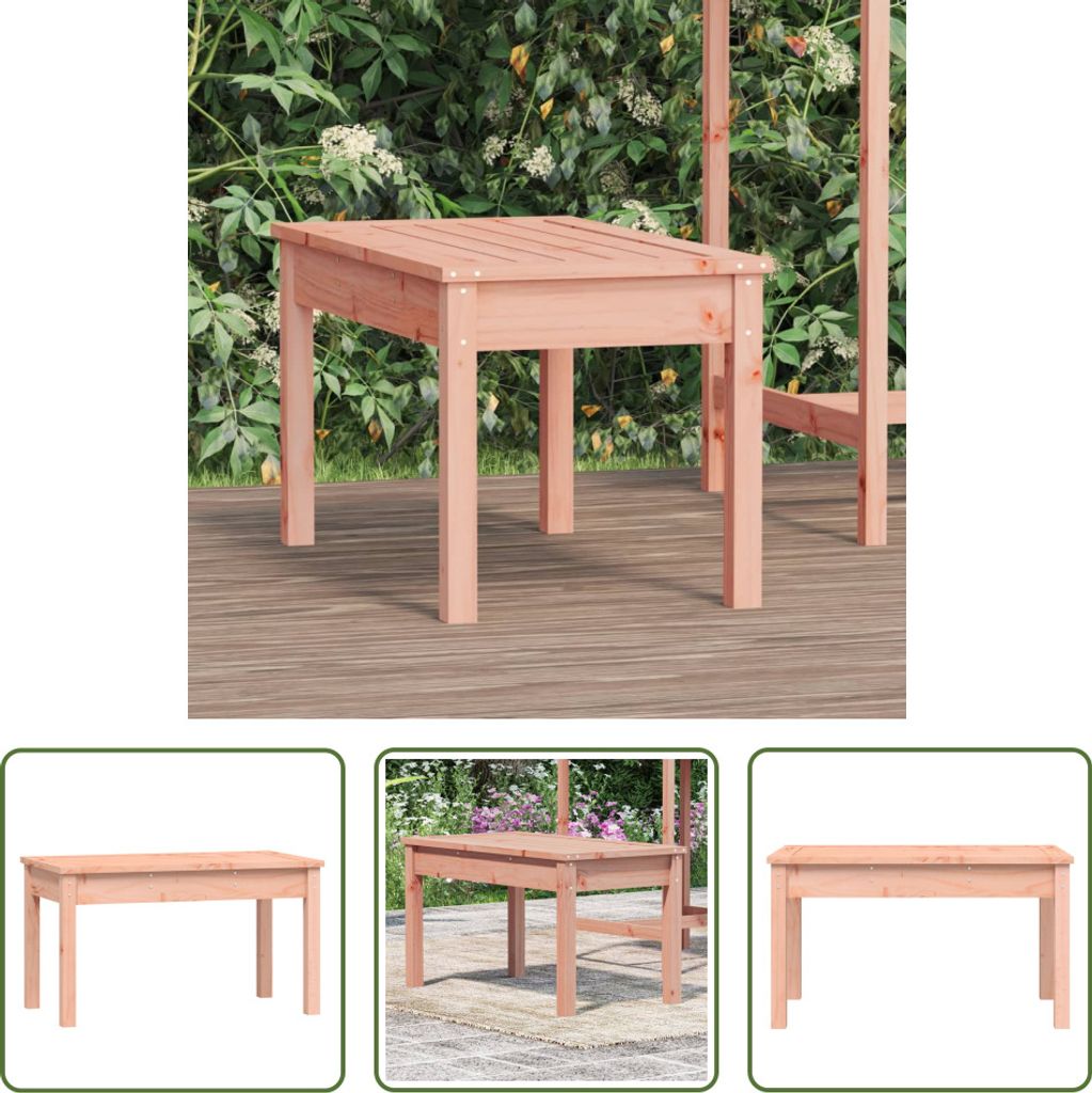 The Living Store Gartenbank 80x44x45 cm Massivholz Douglasie