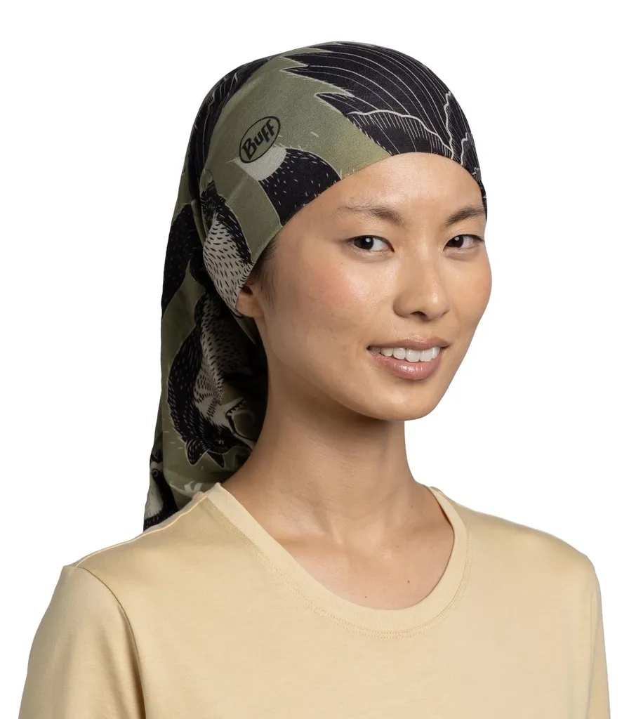 Buff CoolNet UV® Rub Chomp Kaki avec tissu refroidissant et sans coutures