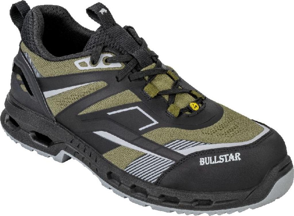 Bullstar Sicherheitsschuh CHAMP S1PS, oliv/carbon, 44
