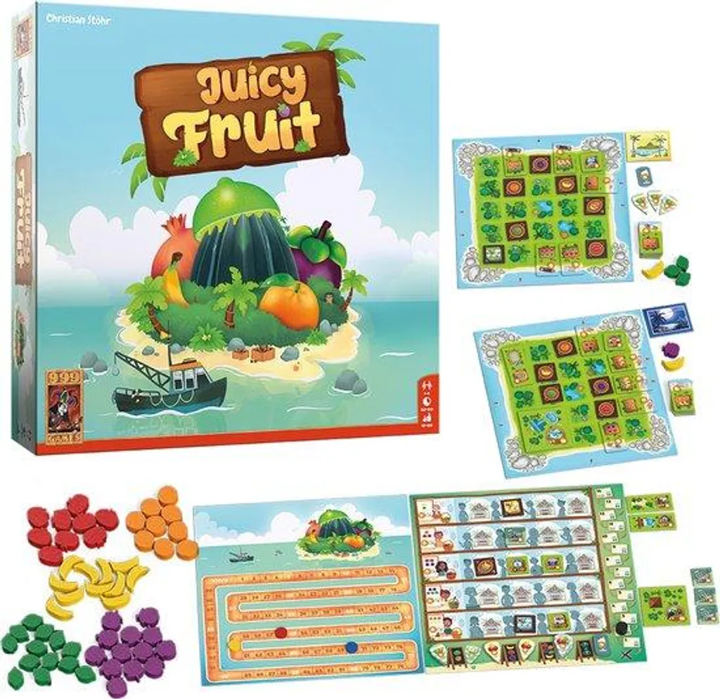 Jeu de Société Juicy Fruit Bordspel Idéal pour Soirées entre Amis à 4