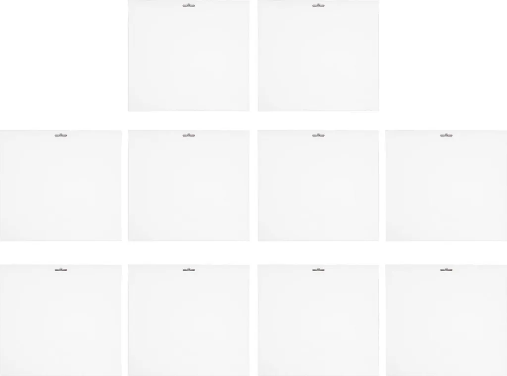 Set 10 Copertine Bianche per LP 12" | Richiudibili e Antipolvere