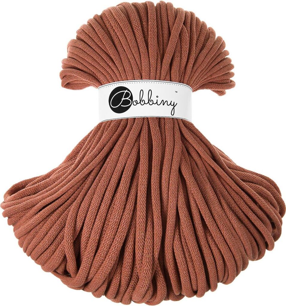 Bobbiny Jumbo 9 mm 100 m Terracotta Schnur Produktbild 