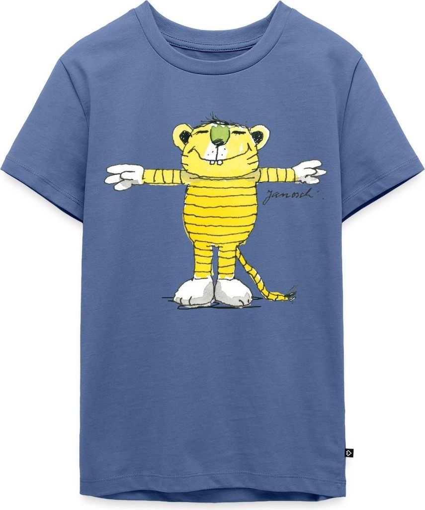 Spreadshirt Janosch Tiger Pose Teenager Premium T-Shirt, 158/164 (12 Jahre), Taubenblau
