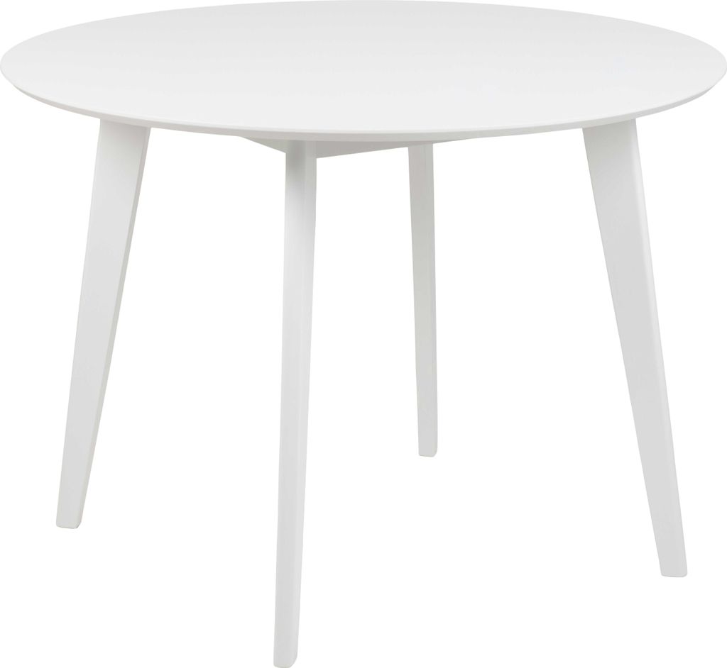 Actona Roxby, Rundform, Fester Tisch, Weiß, MDF-Platten, Produktbild 
