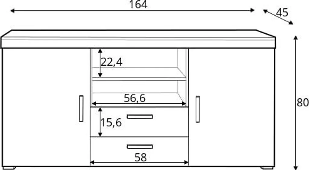 Commode Damis idéale pour optimiser le rangement de votre chambre à coucher - 2