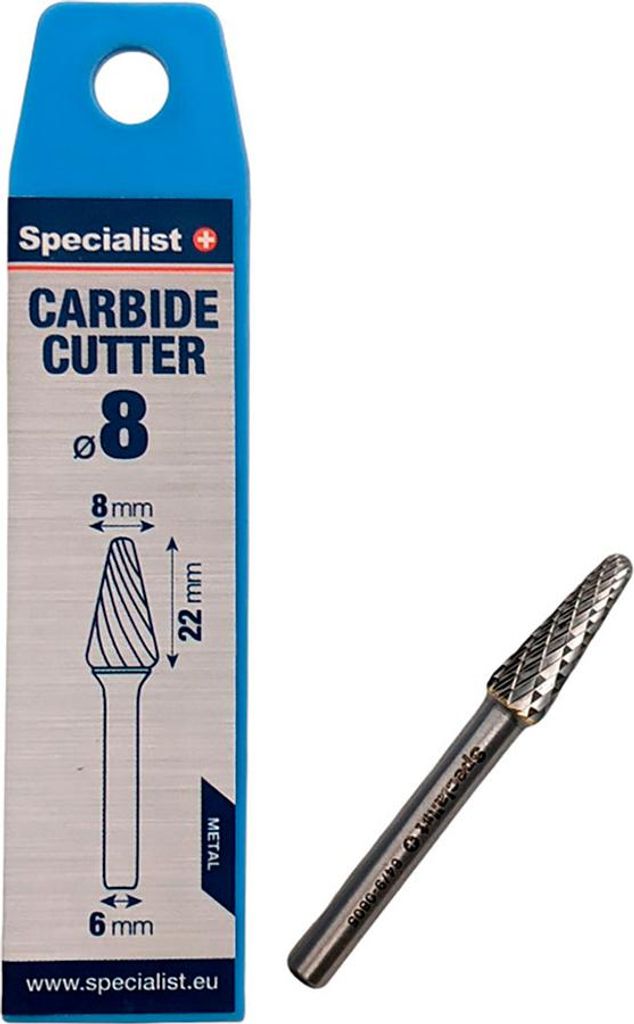 Specialist+ SPECIALIST+ carbide rotary burr, KEL 8x22x6 mm