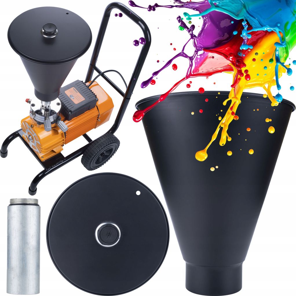 Rosfix Strong Storm – 5L Kunststofftank für Farbspritzgerät | Leicht und langlebig, ergonomisches Design | Für Maler und Bauunternehmen