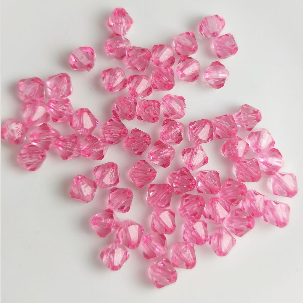 Doppelkegel Bicone 100 Stück Acryl Perlen Kristall Lose Produktbild 