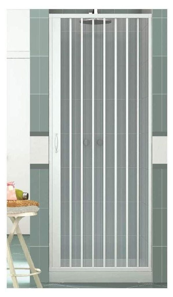 Duschkabine Mod. Vergine 80xh185 aus PVC mit seitlicher Produktbild 