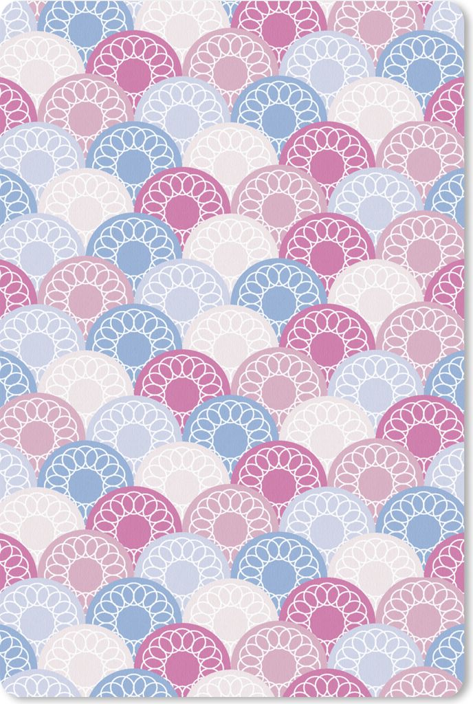 MuchoWow Mauspad Mousepad Kreis - Muster - Rosa 40x60 cm - Mousepads - Maus Mat - Pad - Mausunterlage - Schreibtisch Accesoire