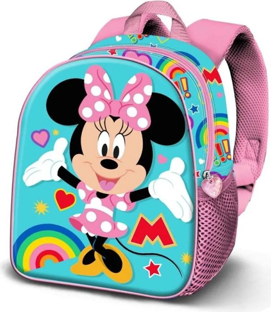 Sac à Dos Disney Minnie 3D 31cm : Le Confort Idéal pour le Dos Enfant