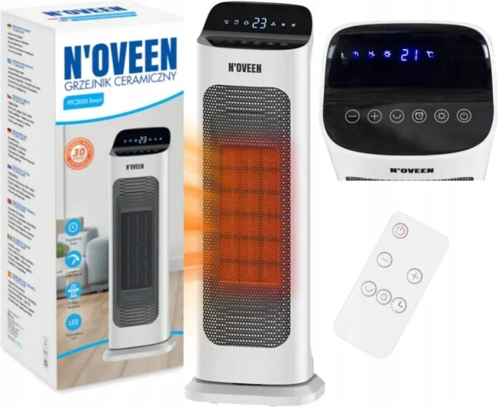 Chauffage d'appoint pour salon et bureau - NOVEEN PTC2000 SMART 2000W - 10