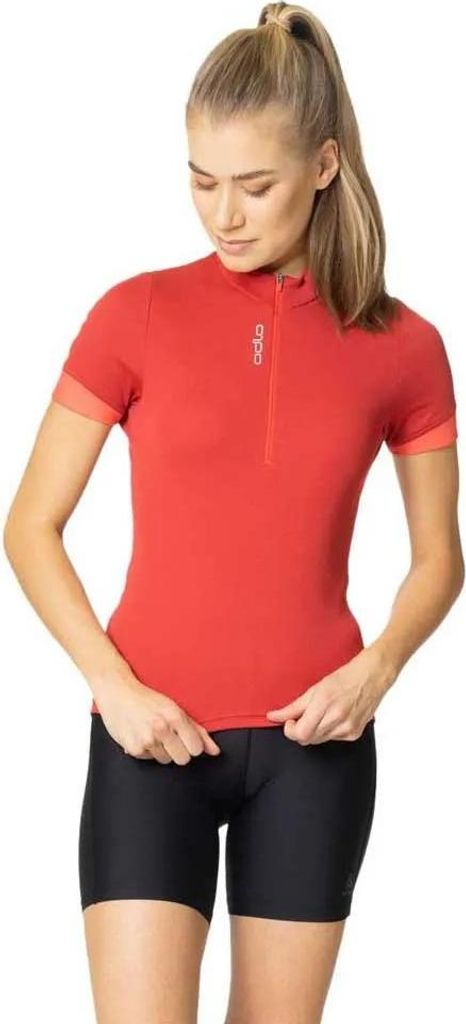 Odlo Essential Kurzarm-radtrikot Rot XS Damen Rot XS