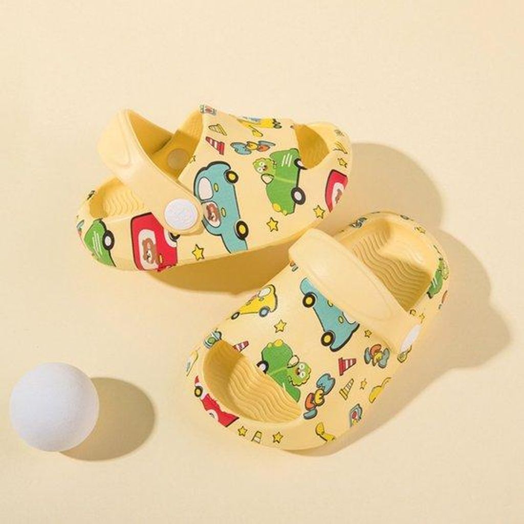 Badeschuhe für Kinder - weiche Anti-Slip Strand- und Schwimmschuhe - modische Druckpantoffeln - leicht und atmungsaktiv - coole Sommerpantoffeln f...