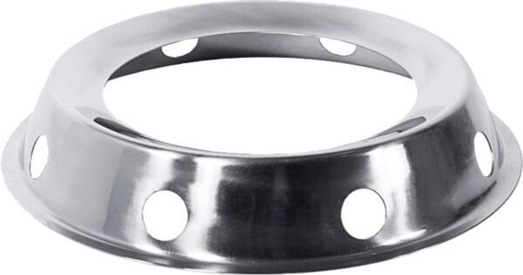 CONTACTO Ringständer aus Edelstahl, matt poliert, schwere Qualität