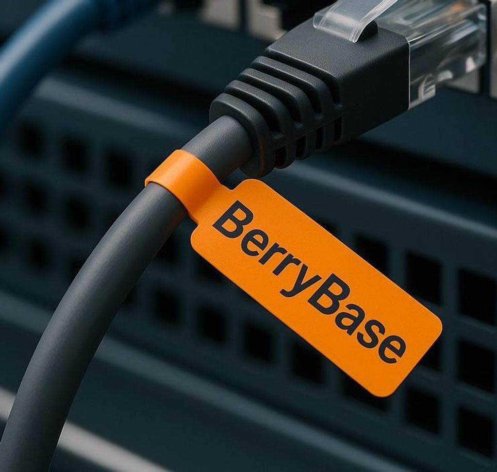 BerryBase Kabeletiketten, selbstklebend, mehrfarbig, beschriftbar, wasserfest, reißfest, 240 Stk