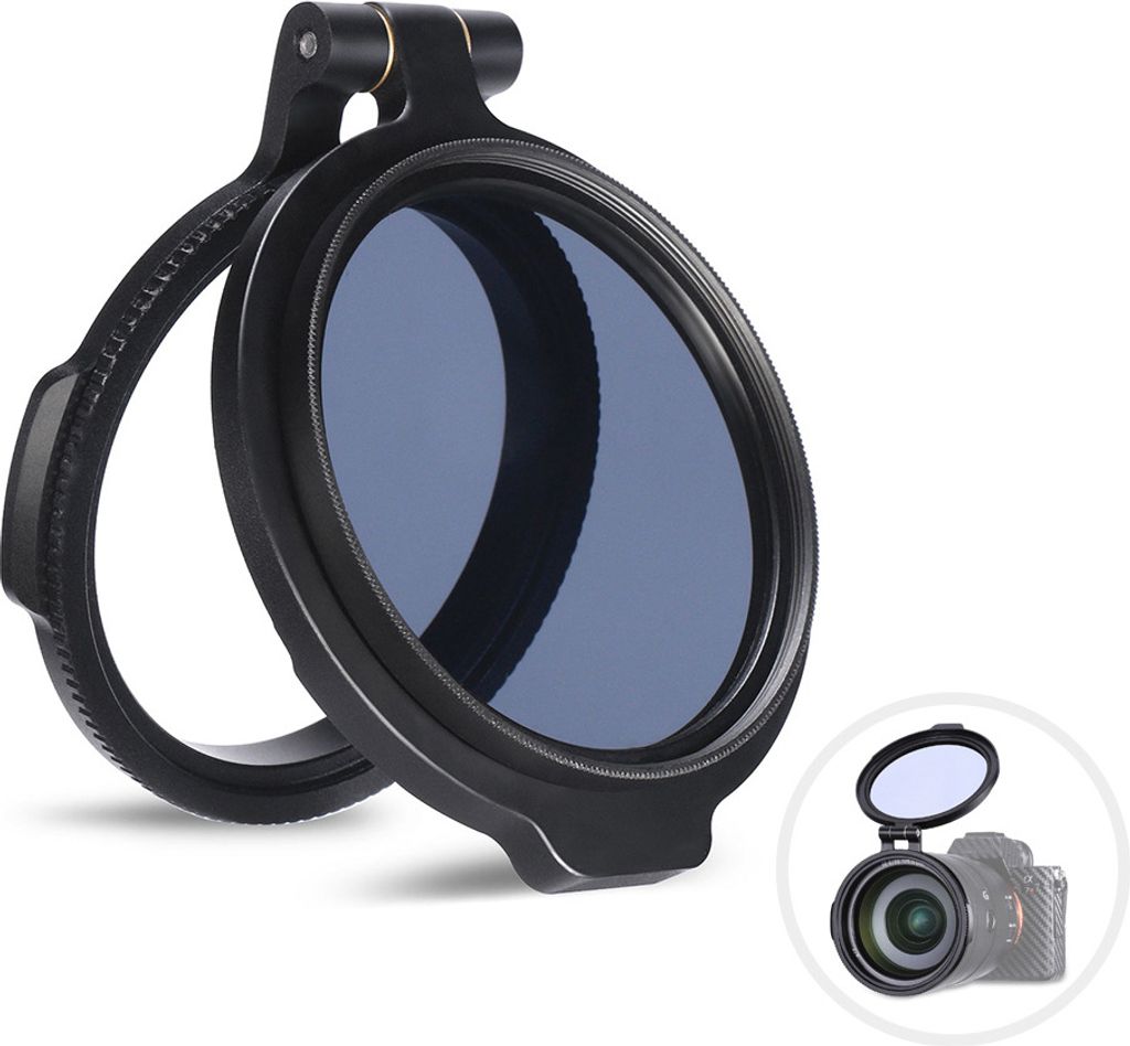 R-82 82 mm Schnellfiltersystem Kameraobjektiv ND Filter Metalladapterring Kompatibel mit DSLR-Kameras