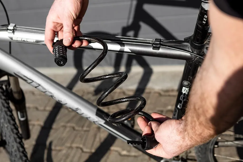 Antivol vélo NEO TOOLS à code 5 chiffres, câble 120cm flexible Ø12mm - 4