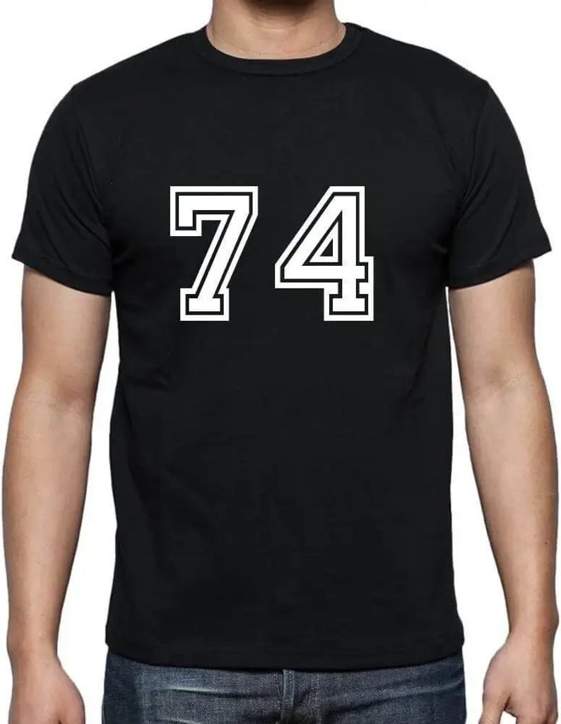Herren Grafik T-Shirt Sammel-Nr 74 – collection-numbers 74 – Geschenk 74. Geburtstag Jahrestag 74 Jahre Jubiläum 74 Jährige Mann Jahrgang 195...