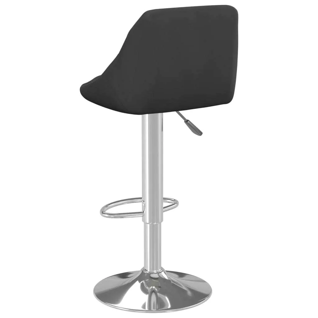 Sgabello Professionale Velluto Nero per Bar e Ristoranti - Top Qualità - 5