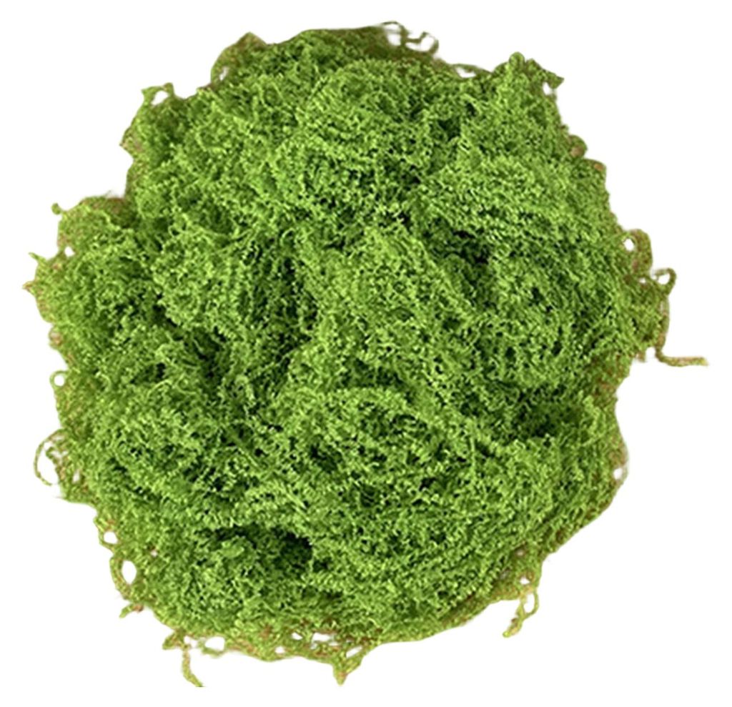 30/100 g künstliches grünes Moos für DIY-Bastelarbeiten, Zimmerpflanzen, Feengärten, Tischdekorationen, Aquarien, Mikrolandschaften, dekorative...