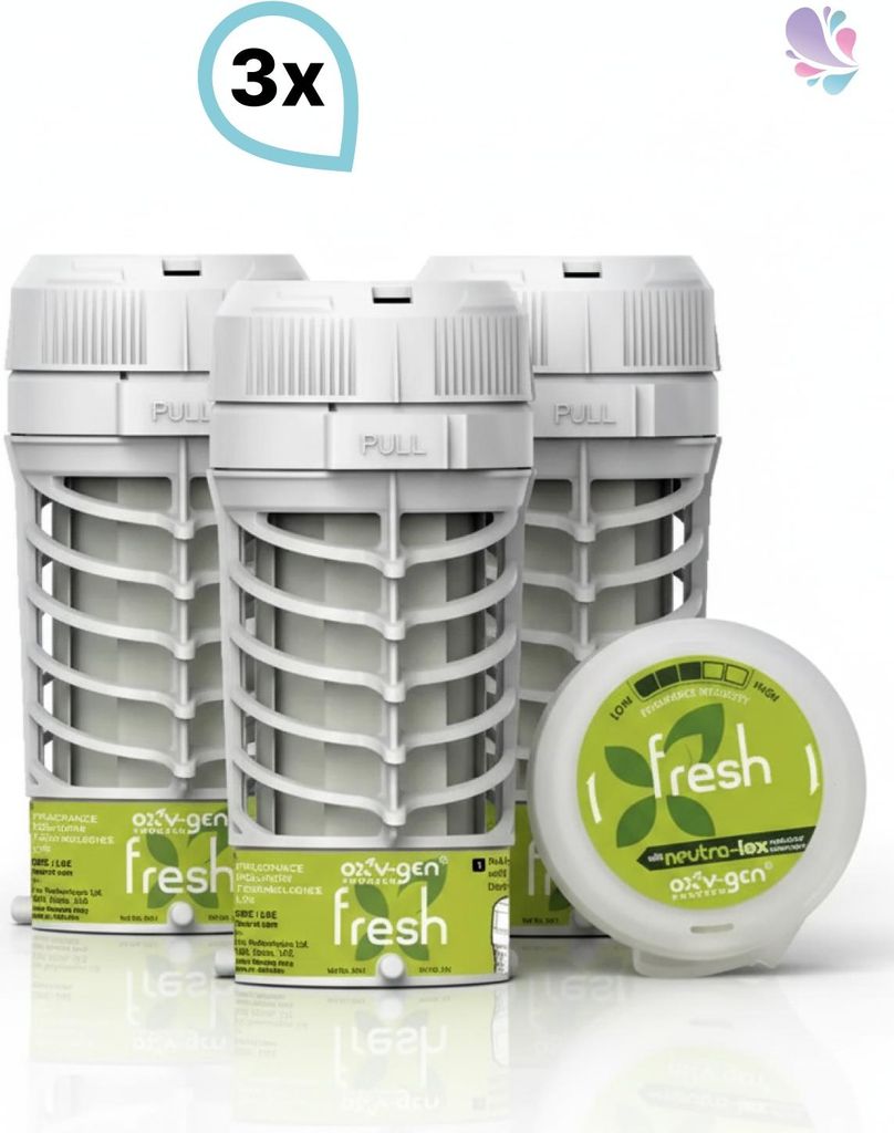 Blanc Aromaöl Duftkartusche, 3 Kartuschen je SET, reines Duftöl für 60 Tage anhaltende Duftintensität : Duftnote - Fresh: Wassermelone & grüne...