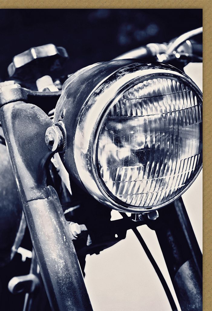 Ohne Text - Karte mit Umschlag - Licht schwarz weiß