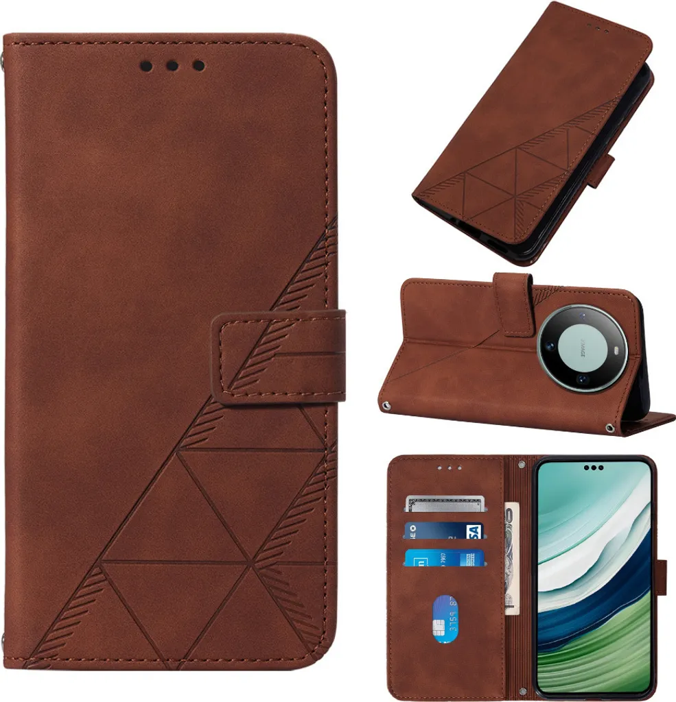 Huawei Custodia Originale Flip Per Mate 10 Pro Con Finestra - Marrone Pelle Resistente E Pratica