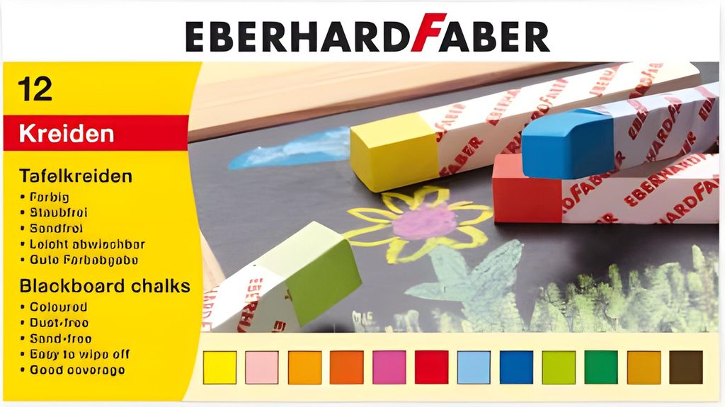Eberhard Faber Blackboard, 12 Stück(e), Mehrfarbig, 12 Produktbild 