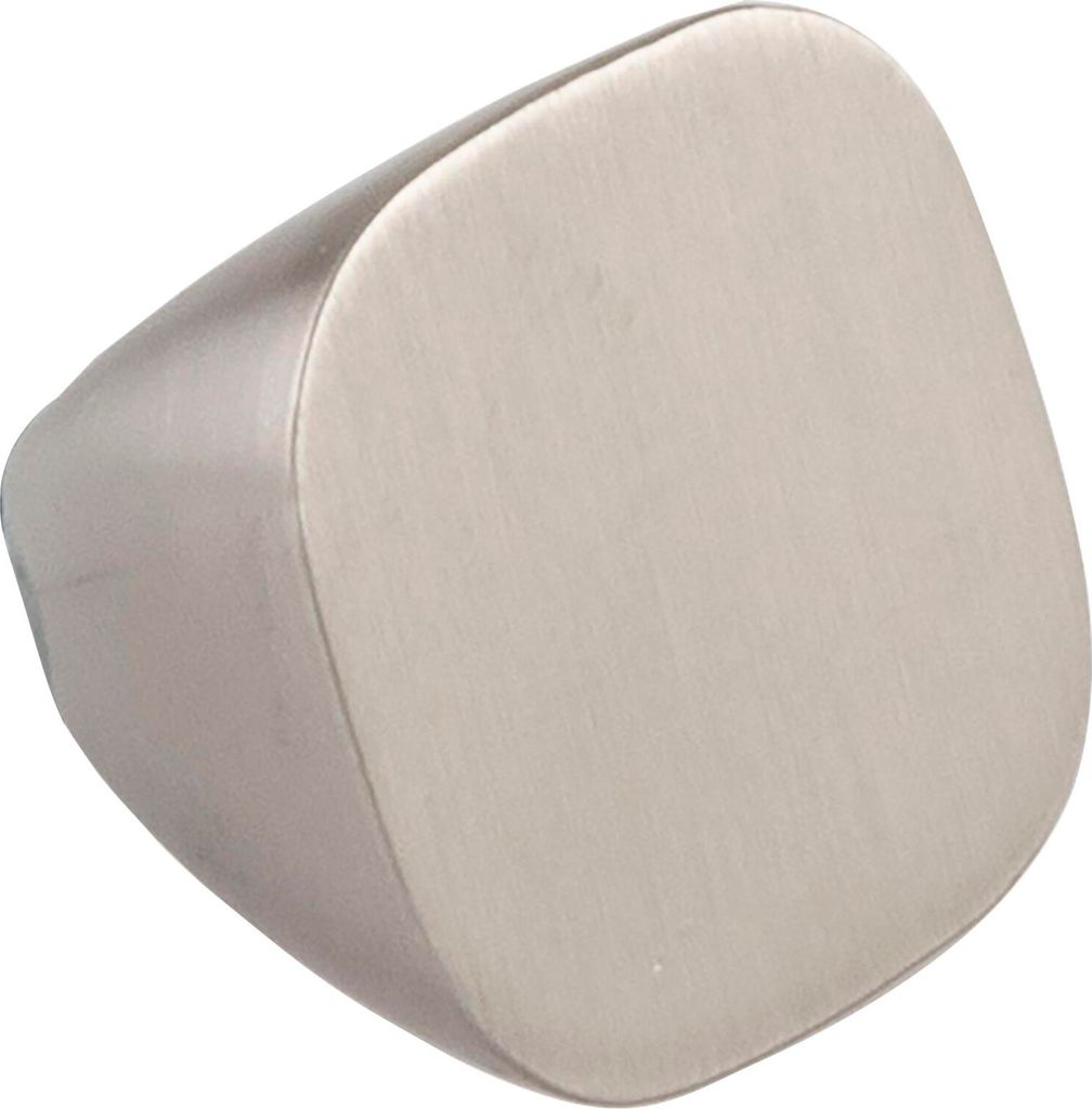 Pamar Knopf Maron, Möbelgriff Türknauf Schubladenknopf, edler Edelstahl Effekt, Zinkdruckguss, ø 22 mm, Tiefe 18 mm, ohne Schraube M4