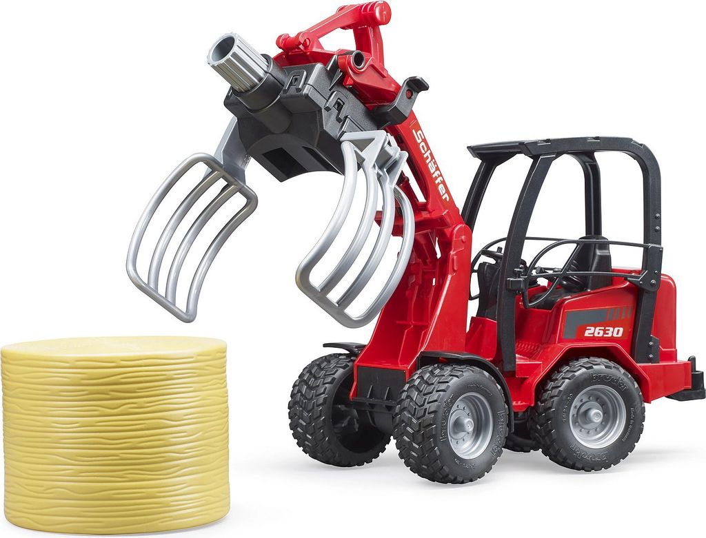 Bruder Schäffer Hoflader 2630 mit Ballengreifzange und 1 Produktbild