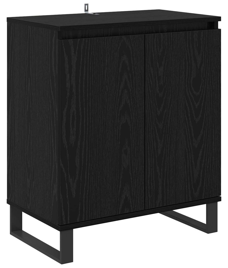 vidaXL Kredens o wyglądzie czarnego dębu 60 x 35 x 70 cm Zdjęcie produktu 